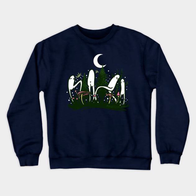 Fresno Nightcrawlers Crewneck Sweatshirt by Manfish Inc.